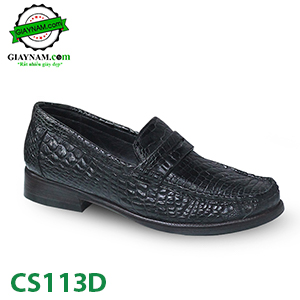 Giày lười da Cá Sấu nam hàng hiệu CS113D1